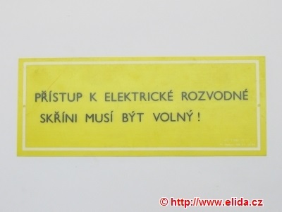 tabulka výstr. 100x250mm plast